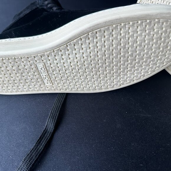 Tom Ford Russel Black Velvet High-Top Boots – Luxe Evening Streetwear Size 41 - Picture 6 of 6